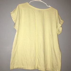 Stripped T-shirt with folded sleeves