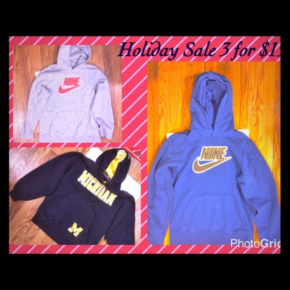 2 Boys hoodie Bundle/gray Nike sold