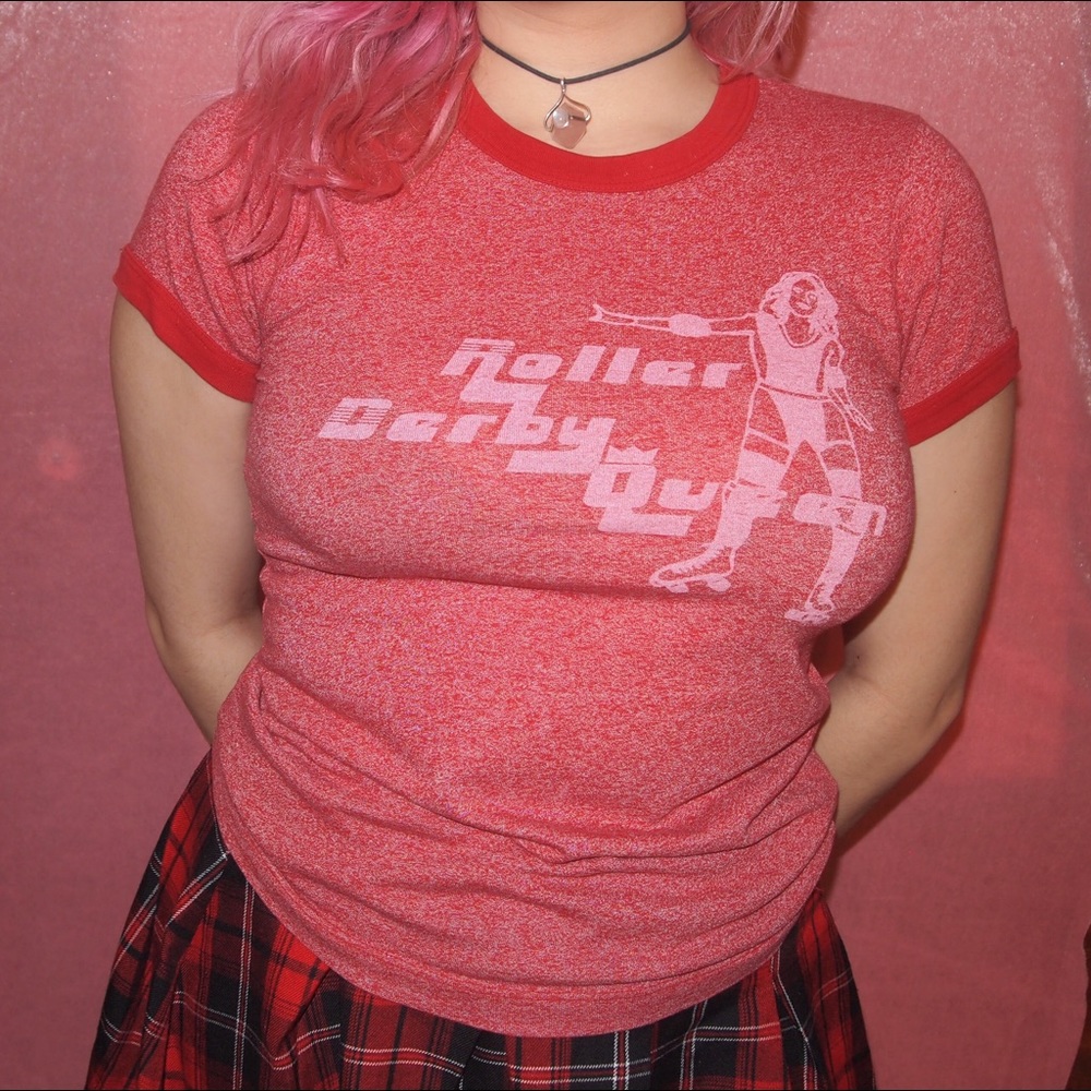 Urban Renewal Roller Derby Queen Ringer Tee