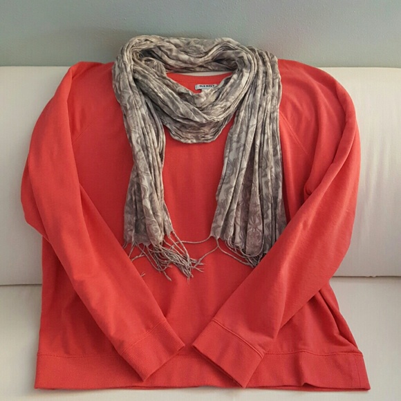 Old Navy coral raglan sweatshirt