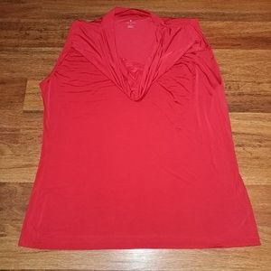 Never Worn Worthington Red Sleeveless Blouse