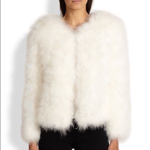 Marabou Faux Fur Jacket XS $150