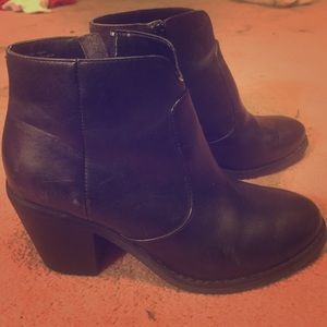 Seychelles booties - black leather