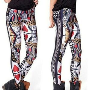Black Milk Clothing Queen of Hearts Leggings