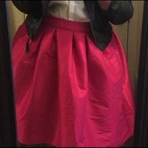 fuchsia skirt