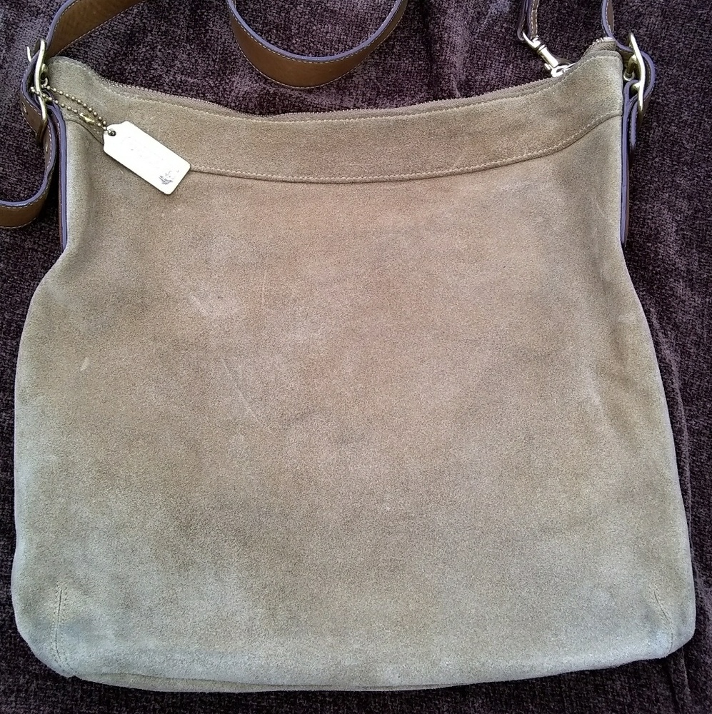 Vintage Hobo Crossbody Leather Coach Gem