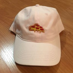 Pink pizza baseball hat