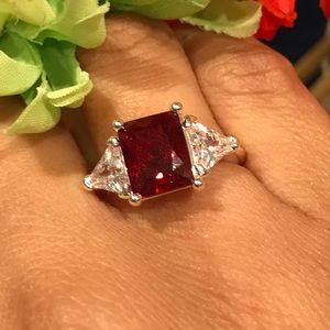 Dramatic Hue CZ ring