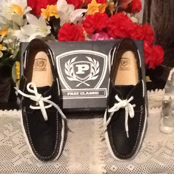 PHAT FARM CLASSIC Men Shoe BRAND NEW THE COLOR IS BLACK /WHITE - Picture 2 of 4