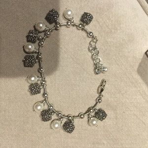 Brighton Pearl and Silver Bracelet
