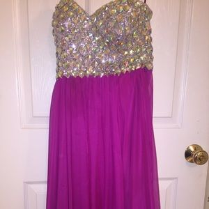 Prom dress worn once, size 6 altered to size 2
