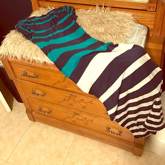 Striped body con dress