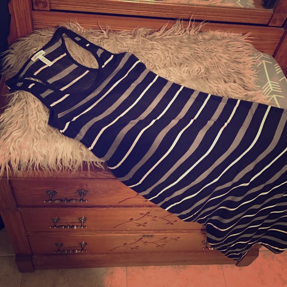 Striped racerback dress