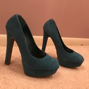 Teal Platform Heels