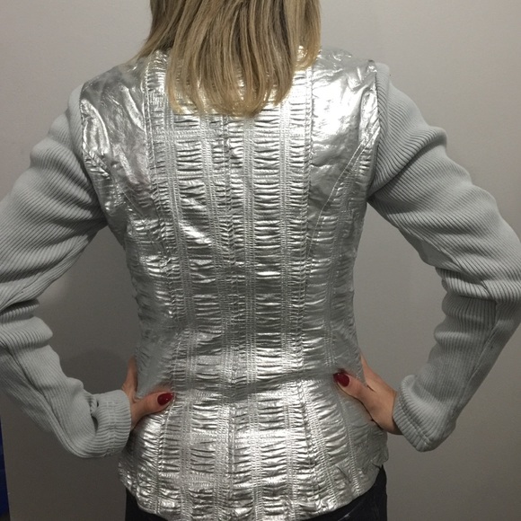Metallic Silver Jacket - Picture 2 of 2