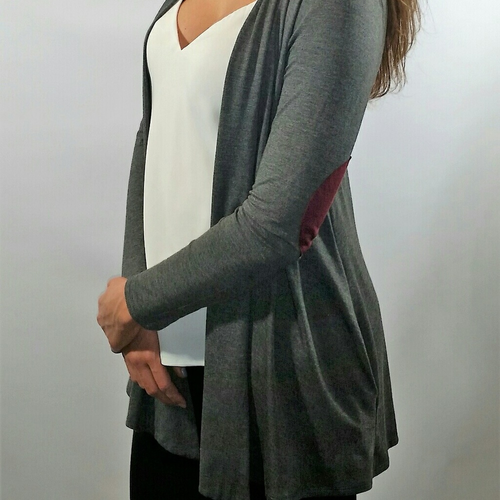 1 left! Elbow Patch Cardigan