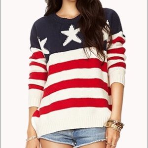 American Flag Sweater