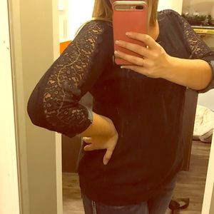 Black Maurices Lace Sweater