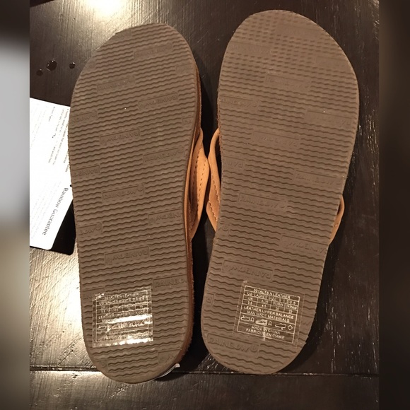 Rainbow single layer leather brown sandal thin - Picture 3 of 4