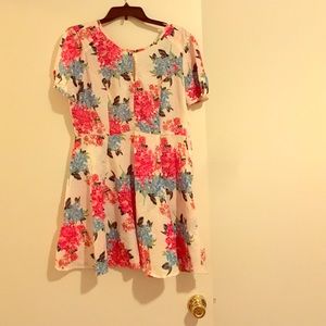 Beautiful floral print summer dress