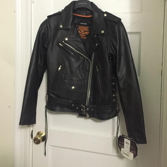Leather Asymmetrical Cycle Jacket