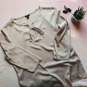 Ann Taylor Tie-front Blouse