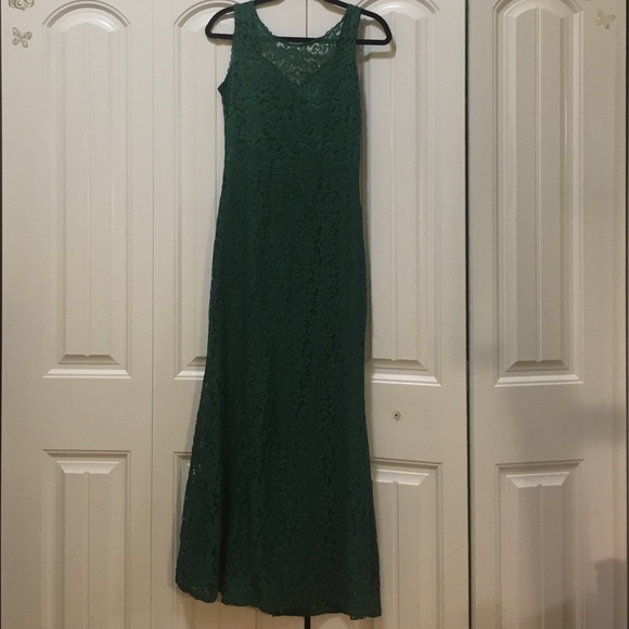 Green Lace Party Prom Wedding Dress 💕