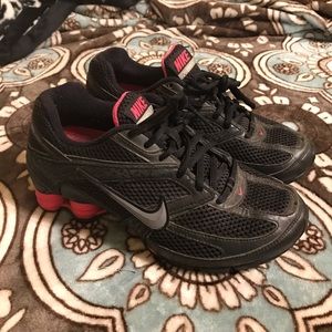 Hot pink and black Shox