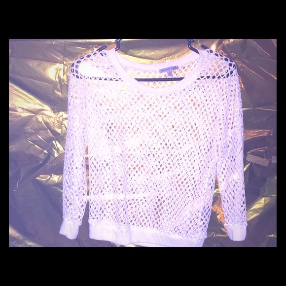White fishnet shirt - Picture 1 of 1