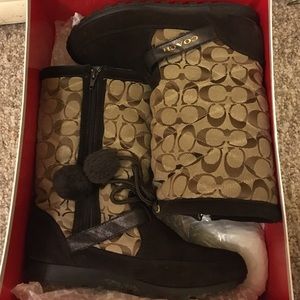 Coach winter boots.