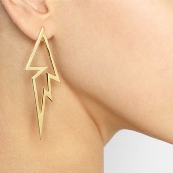 Lighting Bolt Fashion Earrings - Picture 2 of 2