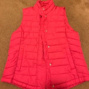 Gap Hot Pink Puffer Vest
