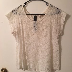 White lace top