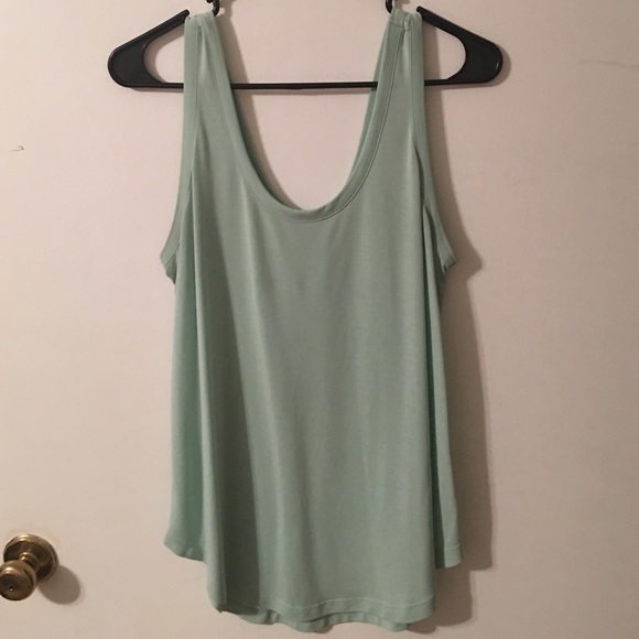 Pale green tank
