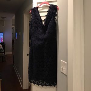 Lilly Pulitzer Navy Lace Sleeveless Dress