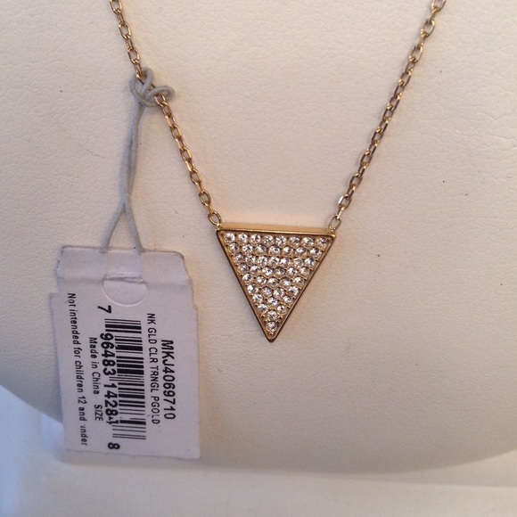 Michael Kors Pave Triangle Necklace MKJ4069710 - Picture 2 of 3