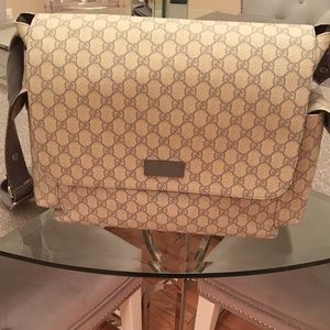 Gucci Diaper Bag GG Coated Canvas