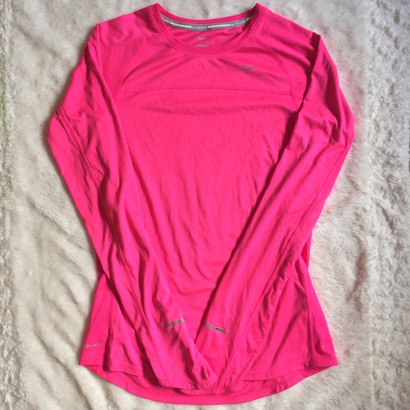 ❌SOLD❌Pink Nike Miler Running Long Sleeve Top