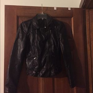 Signature8 Women's Faux Leather Moto Jacket, Small