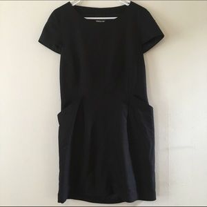 Black H&M shift dress size 14