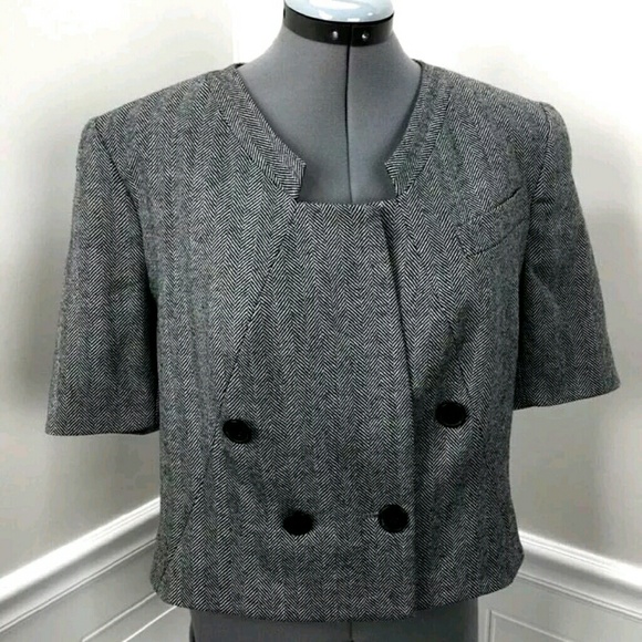 ADAM Adam Lippes Anthropologie Herringbone Blazer