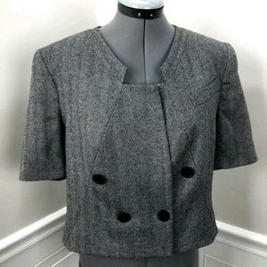 ADAM Adam Lippes Anthropologie Herringbone Blazer