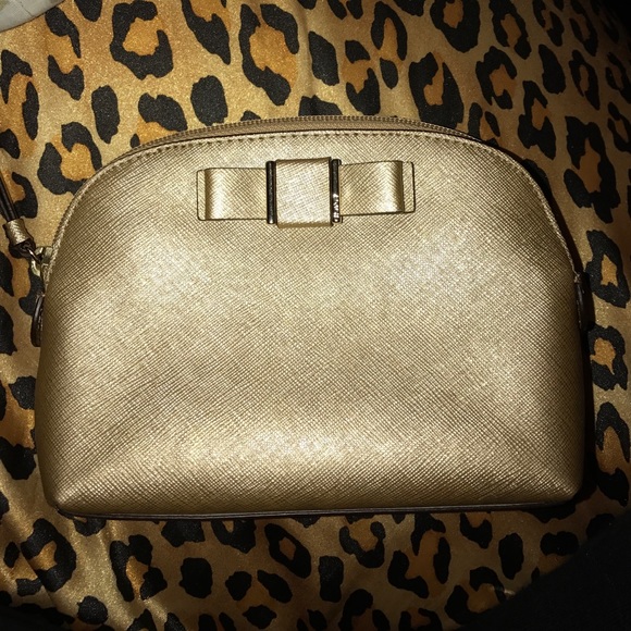 Gold Coach make up bag/ mini bag