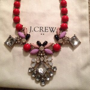 Jcrew Red and Purple necklace