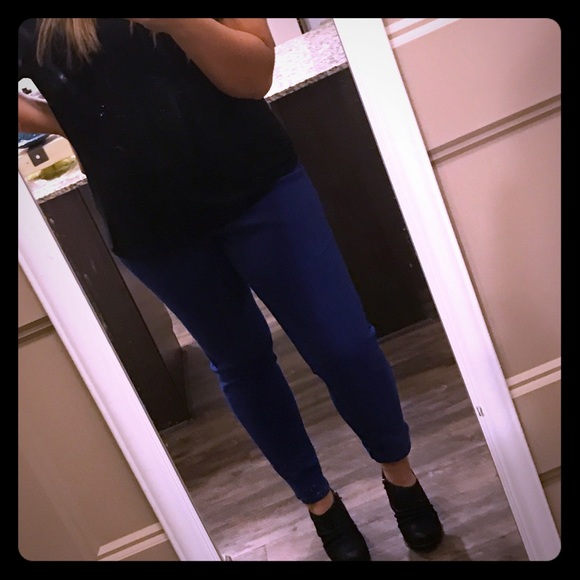 Royal blue Maurices skinny jeans