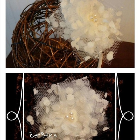 Polka Dot Tulle Flowers