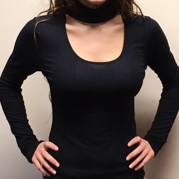 Black Choker Shirt