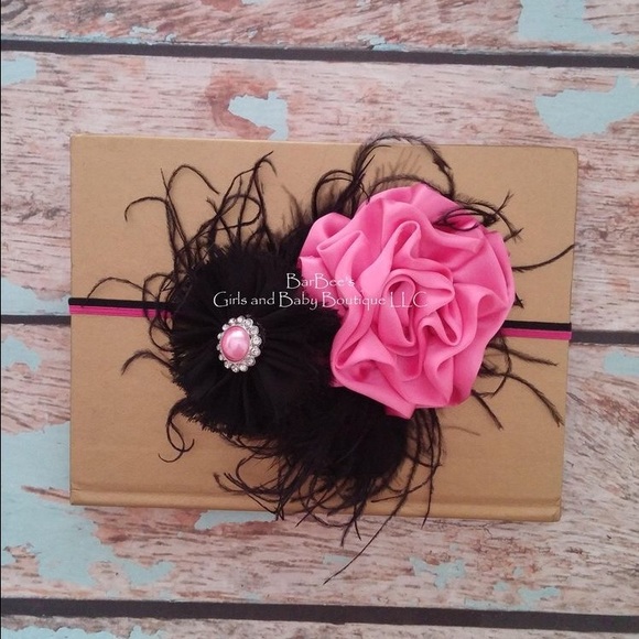 Hot Pink and Black Hair Accessory