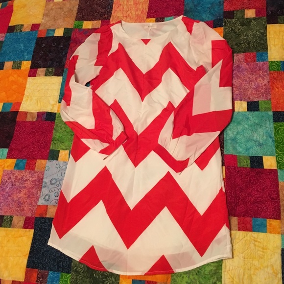 Chevron shift dress