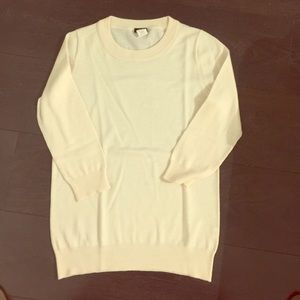 Jcrew off white 100% merino wool sweater.